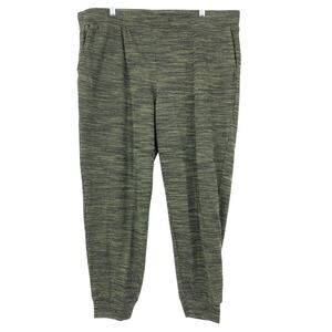 LOGO Lounge Lori Goldstein Sweatpants Women's Size 1X Green Marled Knit